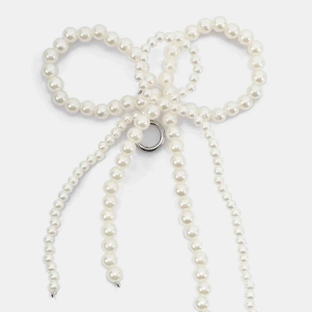 Pearl Fashion Beaded Bow Shoe Accessories - Picture 9 of 10